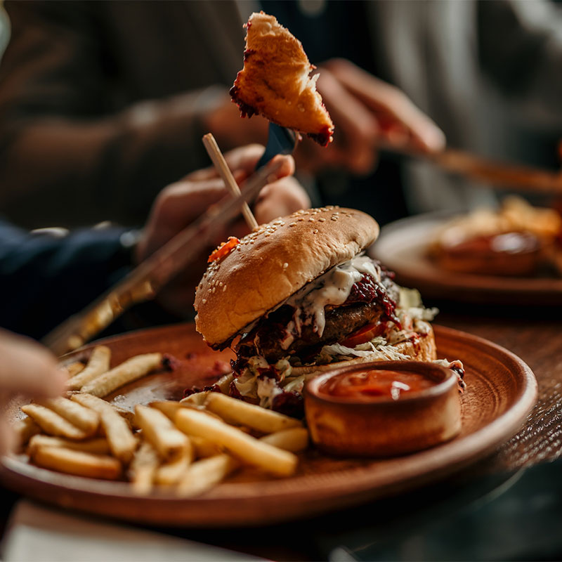 Hamburger-Dallas Hamburger Dallas fait maison avec sauce signature